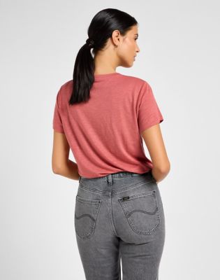 Kavbojke Lee V Neck Tee Siva | 112355200