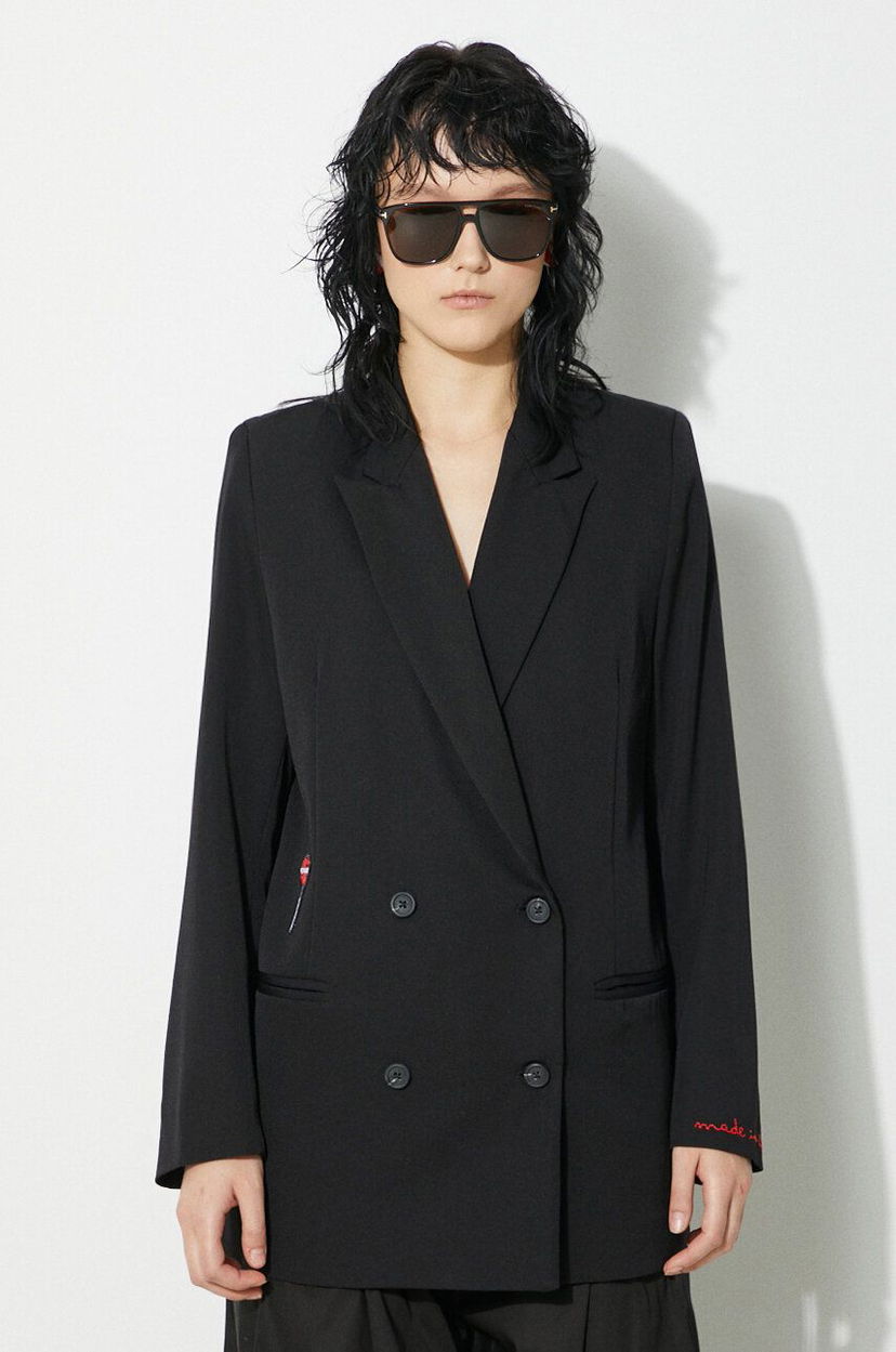 Plašči Fiorucci Fiorucci Double-Breasted Blazer Črna | W01FPBDO044KN03BK01