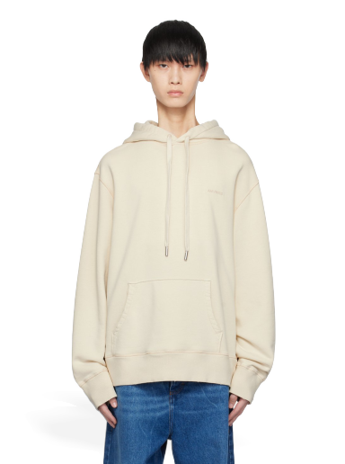 Pulover AMI Fade Out Hoodie Bela | USW216.JE0052