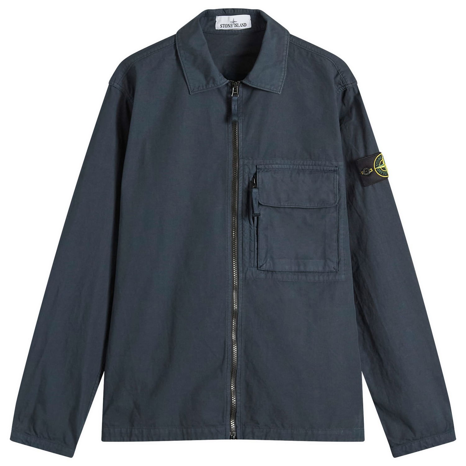 Jakna Stone Island Canvas Weave Zip Shirt Jacket, Size Large Modra | K2S151200004-V0020, 1