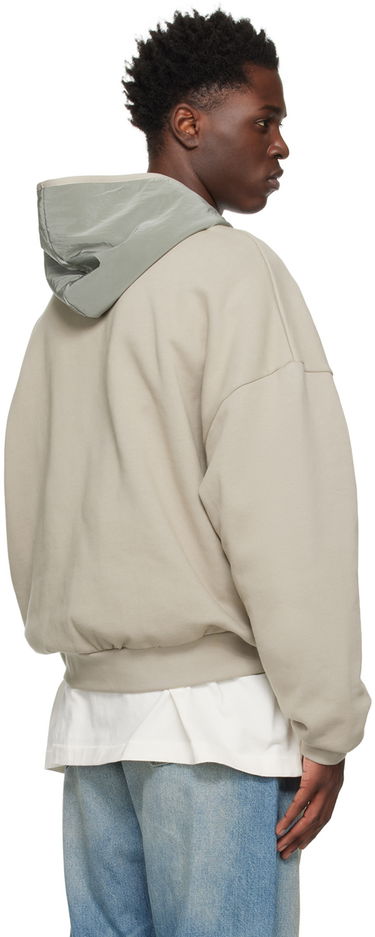 Pulover Fear of God Essentials Nylon Fleece Hoodie Siva | 202SP244315F, 2
