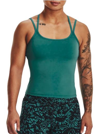 Majica brez rokavov Under Armour Meridian Fitted Tank Top Zelena | 1377082-722