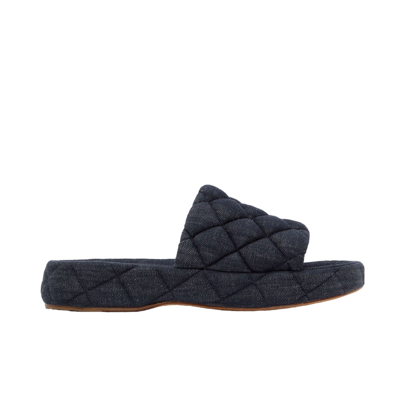 Superge in čevlji Bottega Veneta Denim Slide Sandals Modra | 709004 V26M0