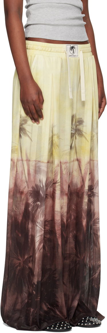 Krila Palm Angels Palm Angels Sunset Palms Mesh Trousers Rumena | PWCA154S25FAB0012010, 1