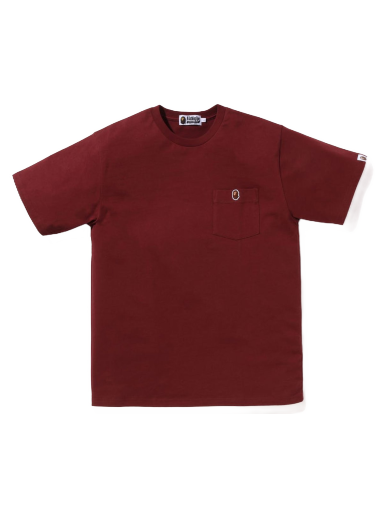 Majica BAPE Ape Head One Point Pocket Tee Bordo | 1I80-109-009