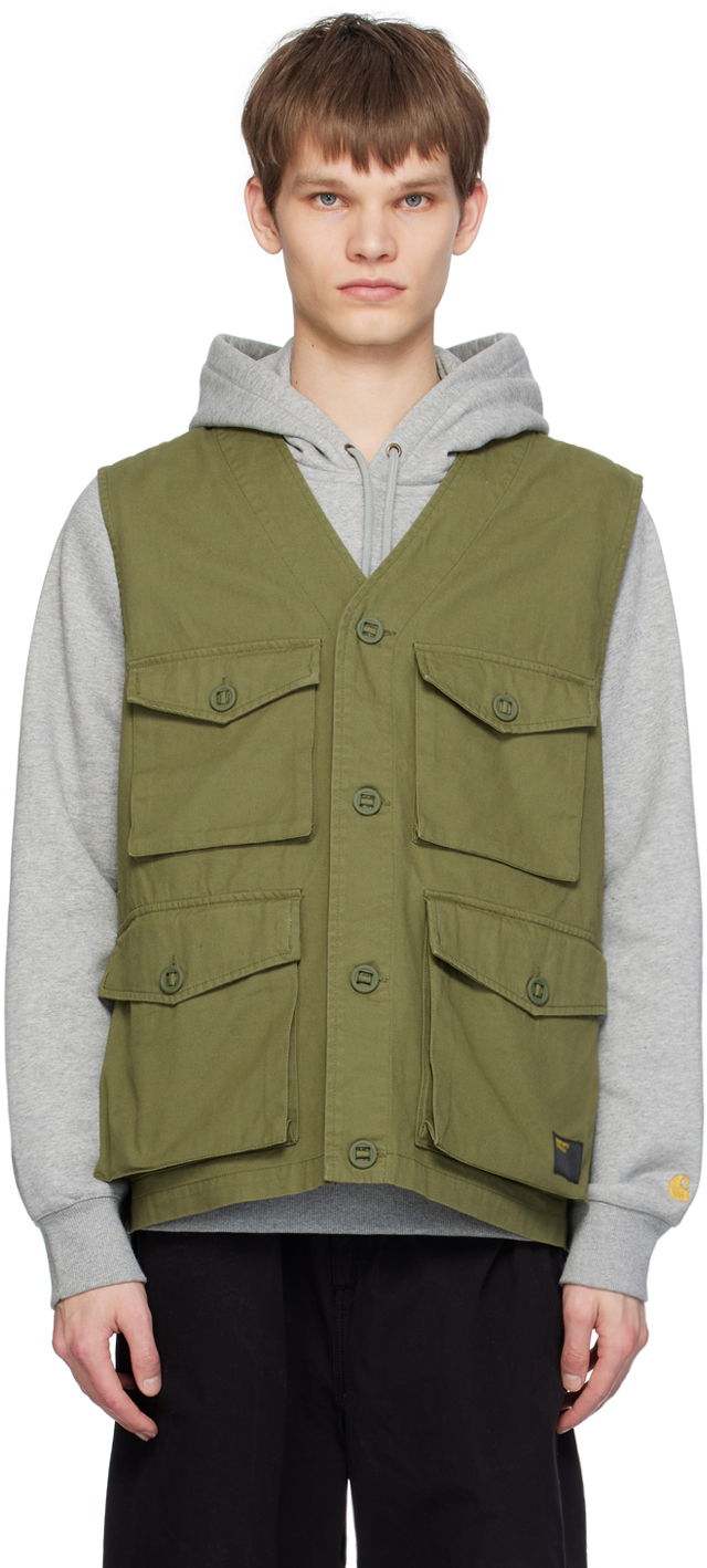 Telovnik Carhartt WIP Work In Progress Utility Pocket Vest Zelena | I032980