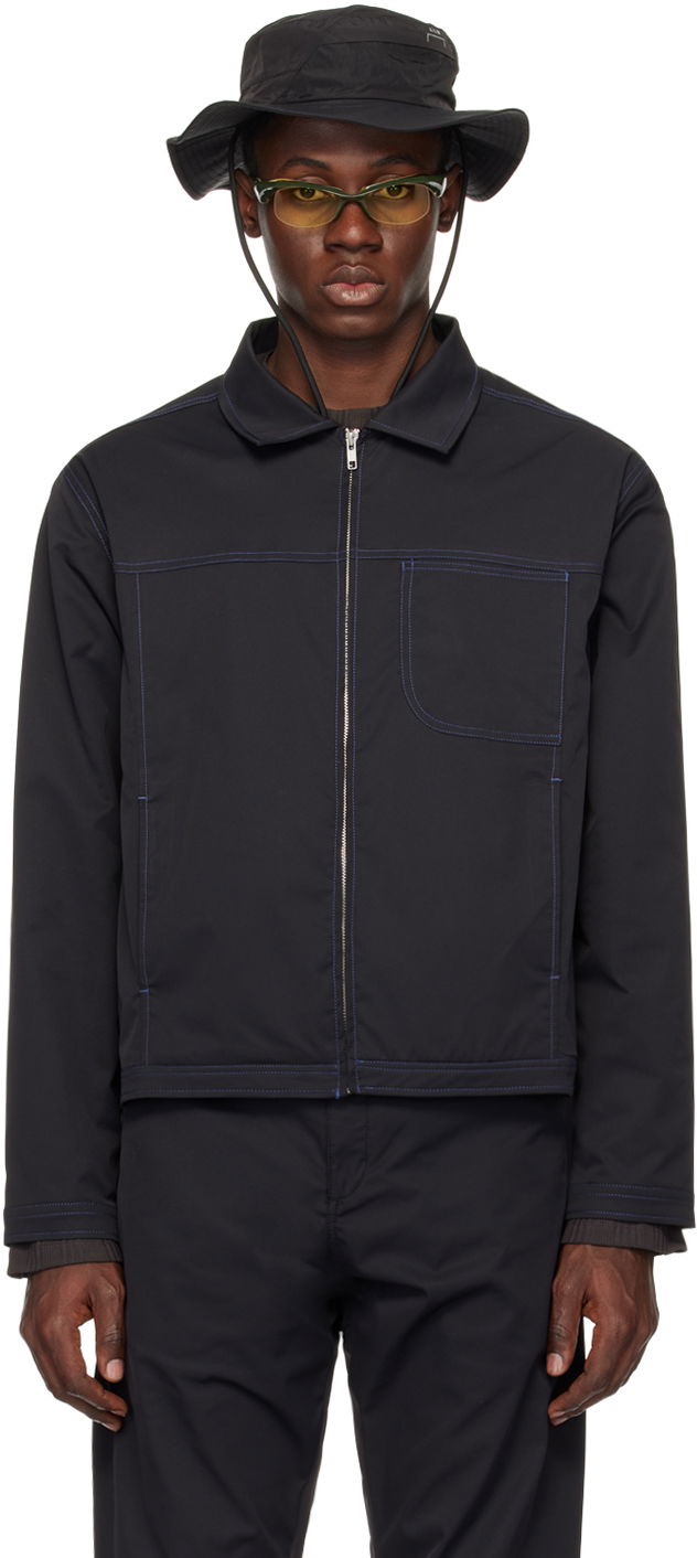 Jakna AFFXWRKS Boxed Zip-Up Jacket Črna | SS24JK05