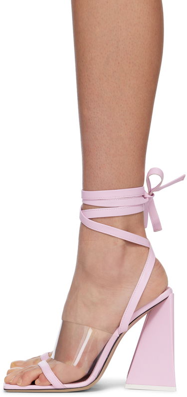 Modni dodatki The Attico Attico Isa Heeled Sandals Roza | 232WS623 L001, 2