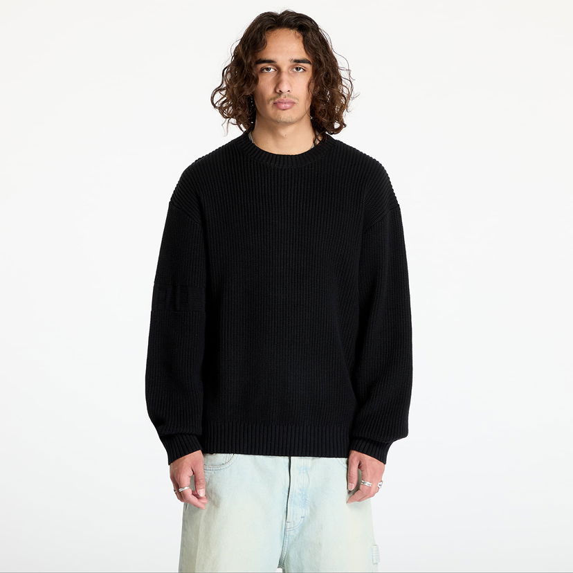 Pleteni pulover DAILY PAPER Band Knit Sweater Black Črna | 2422079