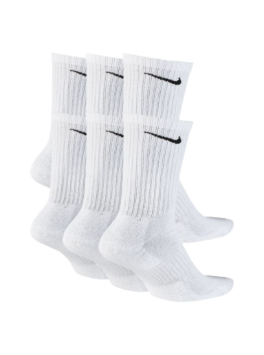 Nogavice Nike Everyday Cushioned Training Crew Socks Bela | SX7666-100