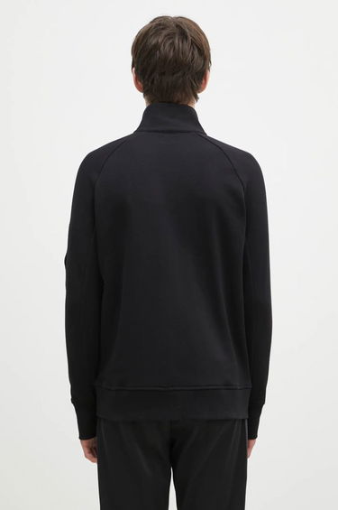 Pulover C.P. Company Diagonal Raised Fleece Half-Zipped Sweatshirt Črna | 17CMSS027A005086W, 2