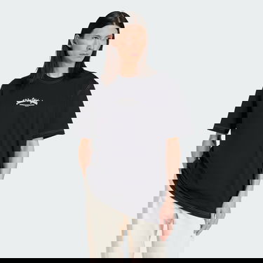 Majica adidas Performance Black T-Shirt With Small Logo Print Črna | JP4477, 4