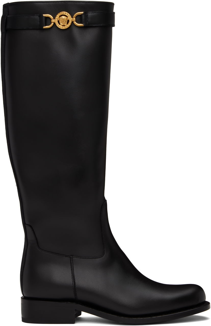 Oblačila Versace Versace Medusa 95 Knee-High Boots Črna | 1015912_1A04174_1B00V