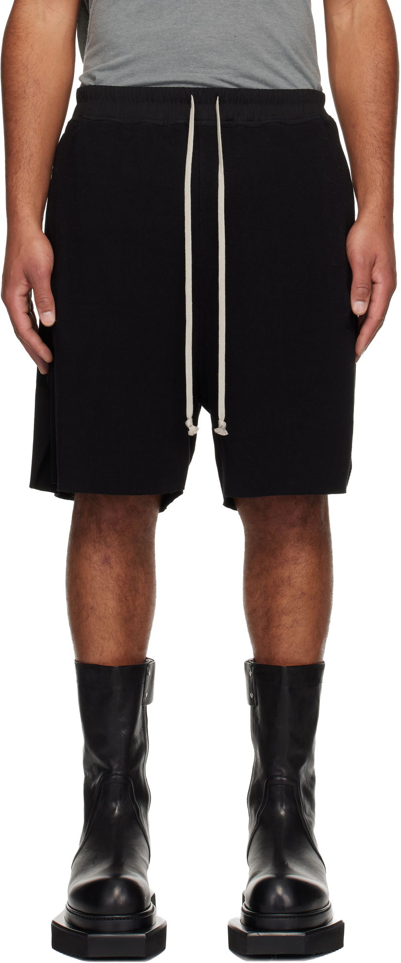 Kratke hlače Rick Owens Concordians Boxers Shorts Črna | RU02E1397 RJTC