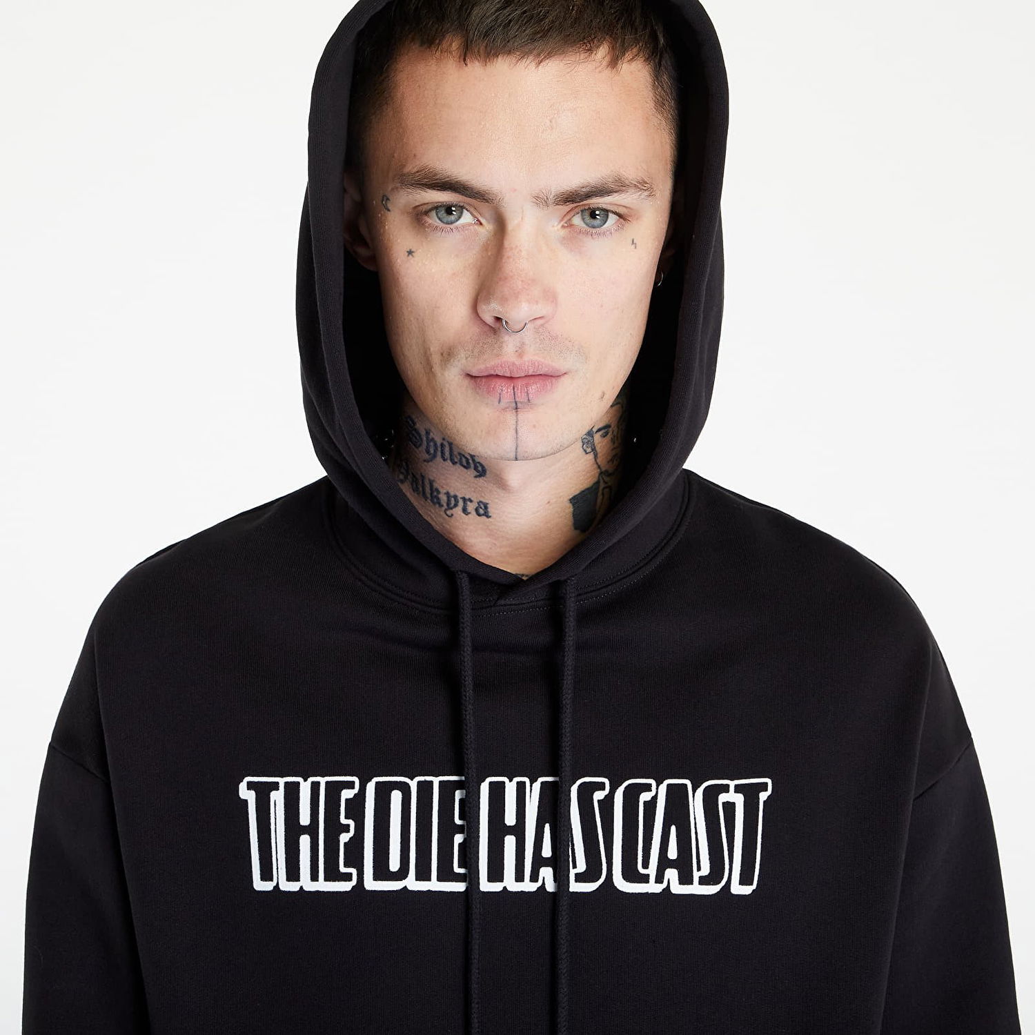 Pulover RAF SIMONS Regular Fit Hoodie Die Has Cast Print Črna | 222-M161-19004-0099, 1
