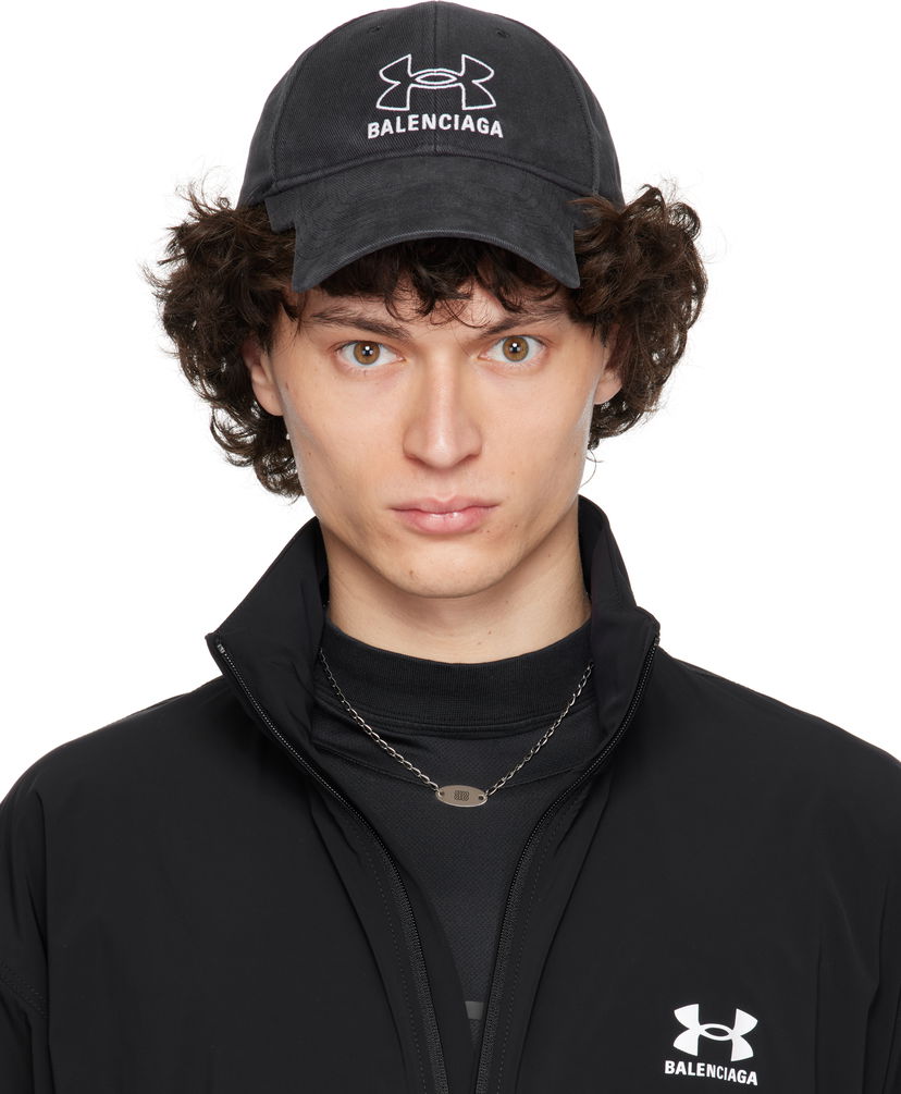 Kapa Balenciaga Under Armour Edition Washed Cap Črna | 807145410B2