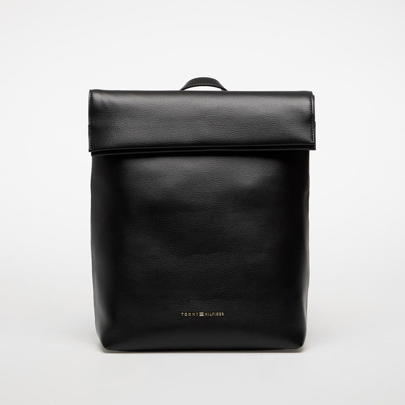 Nahrbtnik Tommy Hilfiger Tommy Hilfiger Logotape Fold-Over Backpack Črna | AW0AW17654 BDS