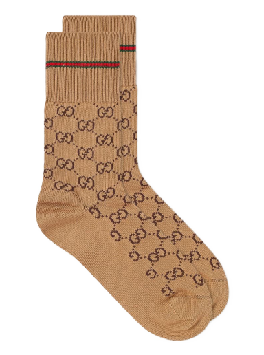 Nogavice Gucci Gg Socks Rjava | 572266-4G056-9866