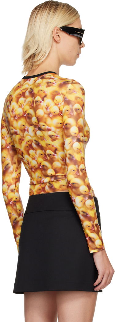 Majica Diesel All-Over Duckling Print Crewneck Long Sleeve Top Večbarvna | A19608 0JLCC, 2