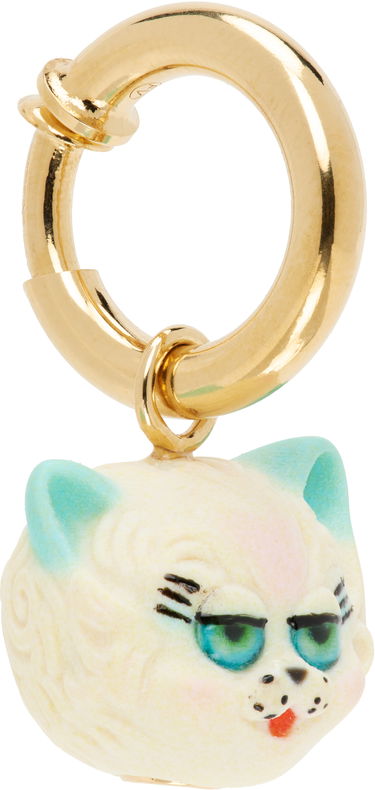 Uhani Valentino Valentino Garavani 'Le Chat De La Maison' Clip-On Cat Face Earring Večbarvna | 7Y2J0AL6VQY, 1