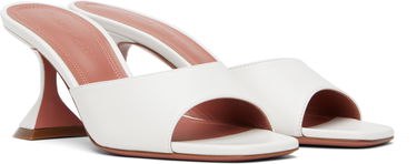 Nega čevljev Amina Muaddi Amina Muaddi Lupita 70 Heeled Sandals Bela | LUPITA SLIPPER 70 CL Nappa, 3