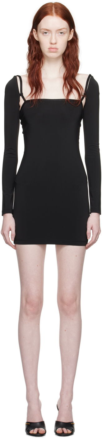 Obleke Alexander Wang Open Back Minidress Črna | 4CC4236622, 0