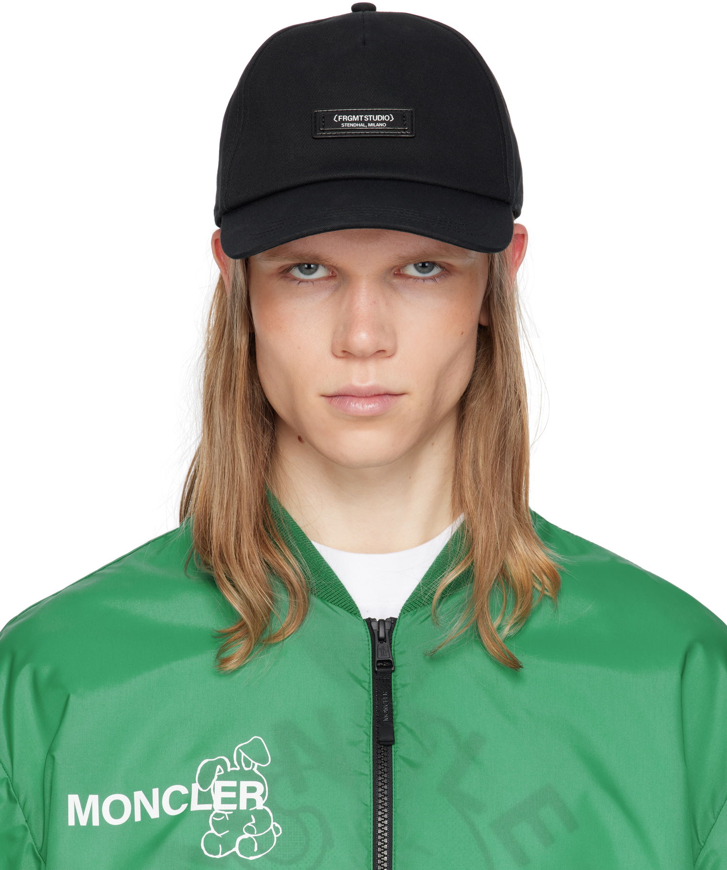 Kapa Moncler Moncler Genius x FRGMT Gabardine Baseball Cap Črna | K109U3B0000504863, 0