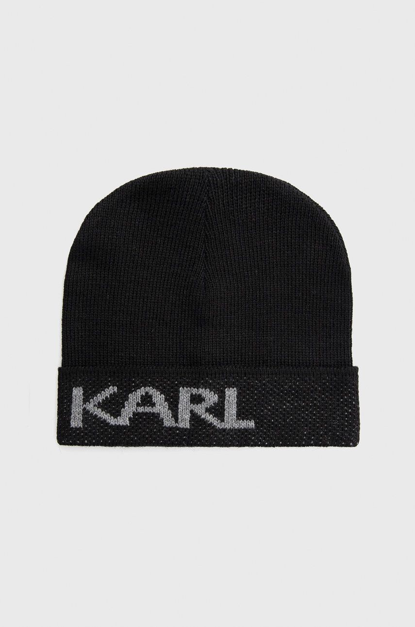 Beanie KARL LAGERFELD Beanie Črna | 512322.805601, 0