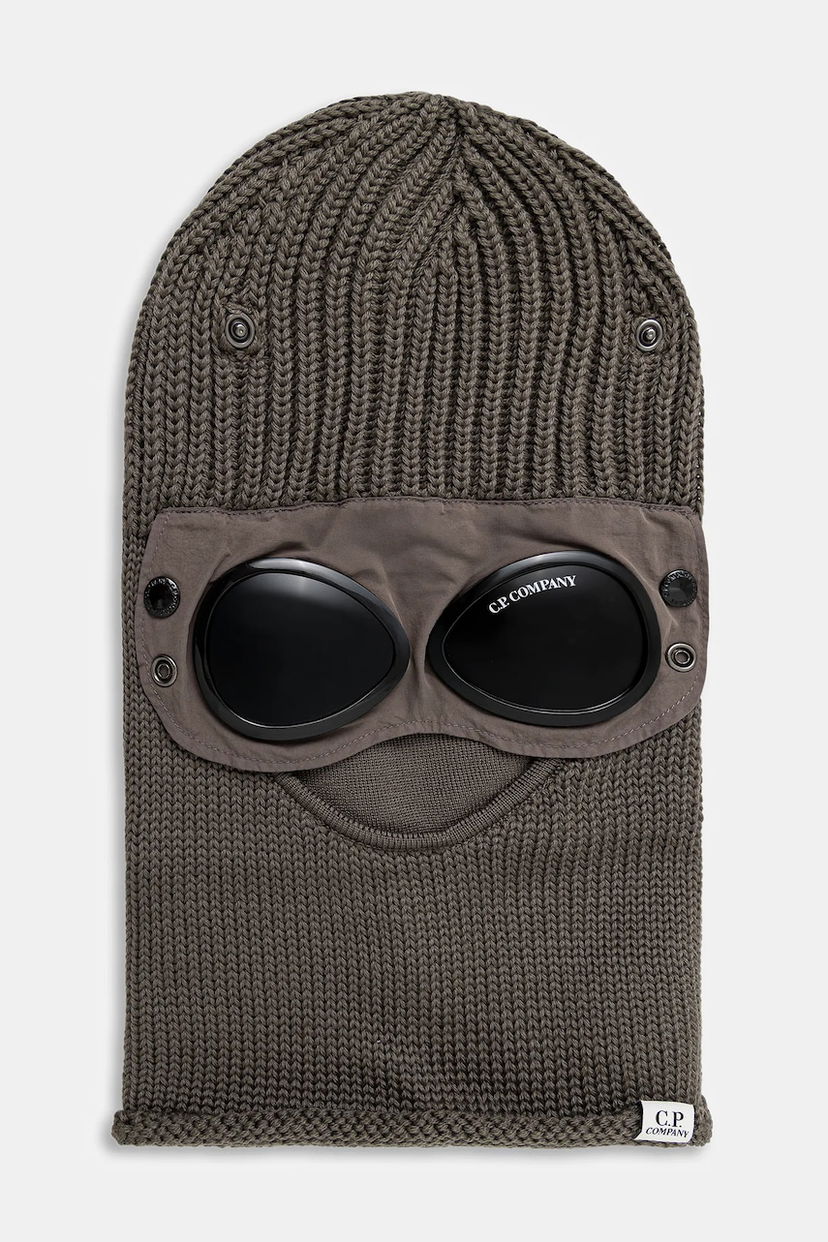 Beanie C.P. Company C.P. Company Knit Balaclava with Goggles Siva | 19CMAC740A005509A