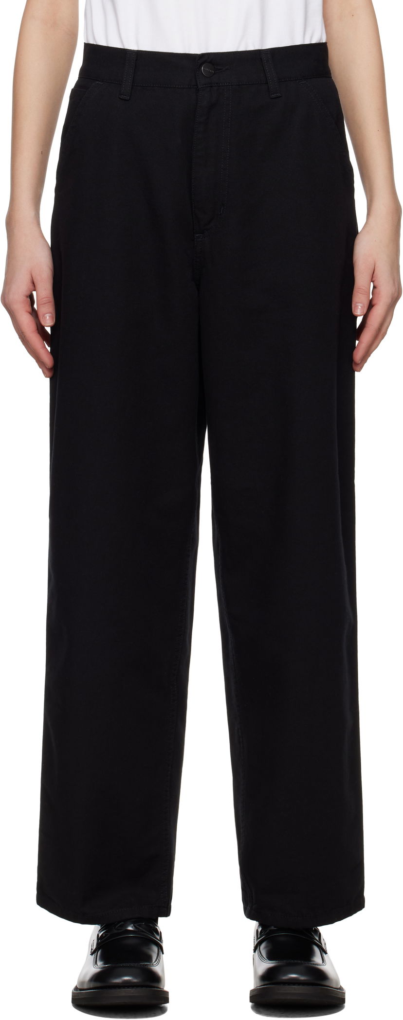 Hlače Carhartt WIP Carhartt WIP Brandon Single Knee Trousers Črna | I034880 8902