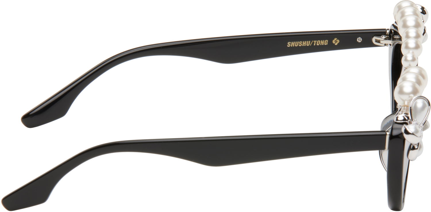 Sončna očala SHUSHU/TONG SHUSHU/TONG YVMIN Edition Pearl Eyebrow Sunglasses Črna | 24741BLK00NN, 1