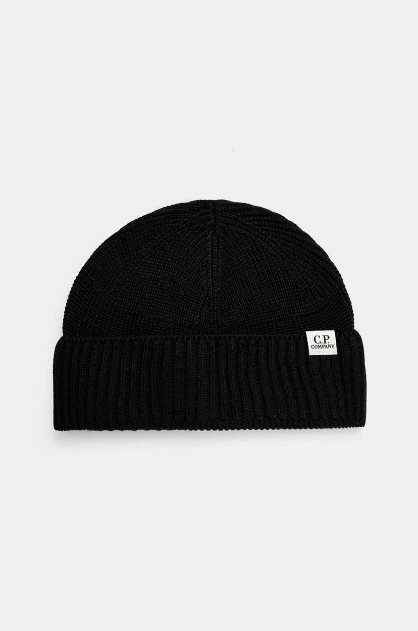 Beanie C.P. Company Knit Cap Beanie Črna | 17CMAC293A006595A