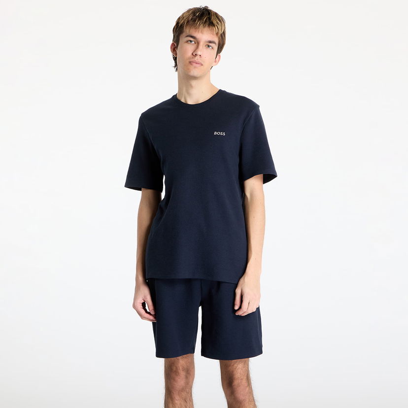 Trenirka BOSS Hugo Boss Waffle Tee Mornarica | 50535891-403