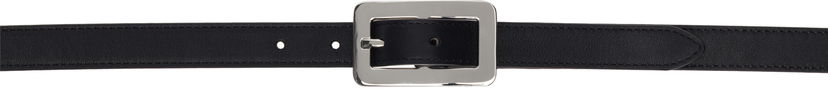 Pasovi BY FAR Quadro Nappa Leather Belt Črna | MWTST006CL013BK001PL