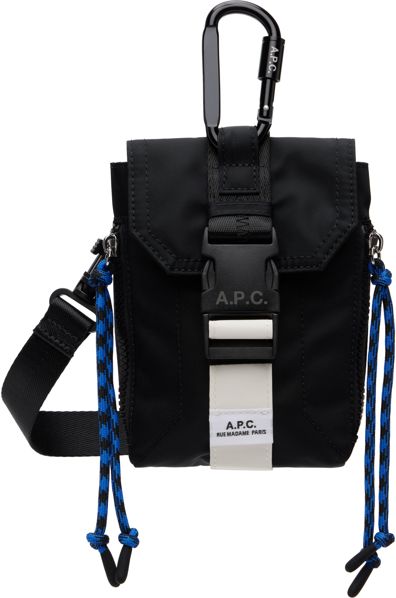 Torba za čez ramo A.P.C. Trek Crossbody Pouch Črna | PAAGR-H61733, 0