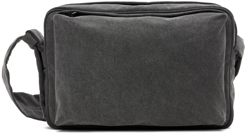 Torba za čez ramo Solid Homme Solid Homme Washed Cross Bag Siva | S243BA02, 0