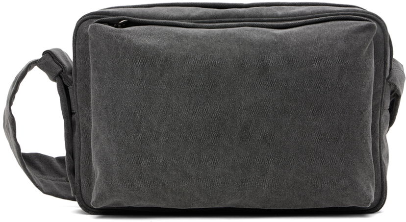 Torba za čez ramo Solid Homme Solid Homme Washed Cross Bag Siva | S243BA02