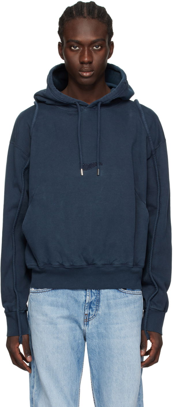 Pulover Jacquemus Le Chouchou 'Le Sweatshirt Camargue' Hoodie Mornarica | 22H245JS053-2087