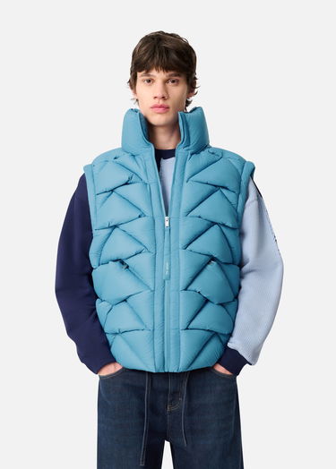 Telovnik AXEL ARIGATO Geometric Quilted Puffer Vest Modra | A3126002, 2
