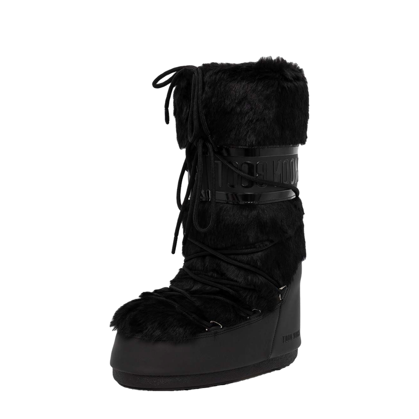 Superge in čevlji Moon Boot MB ICON FAUX FUR Boots Črna | 80D1408900.N001