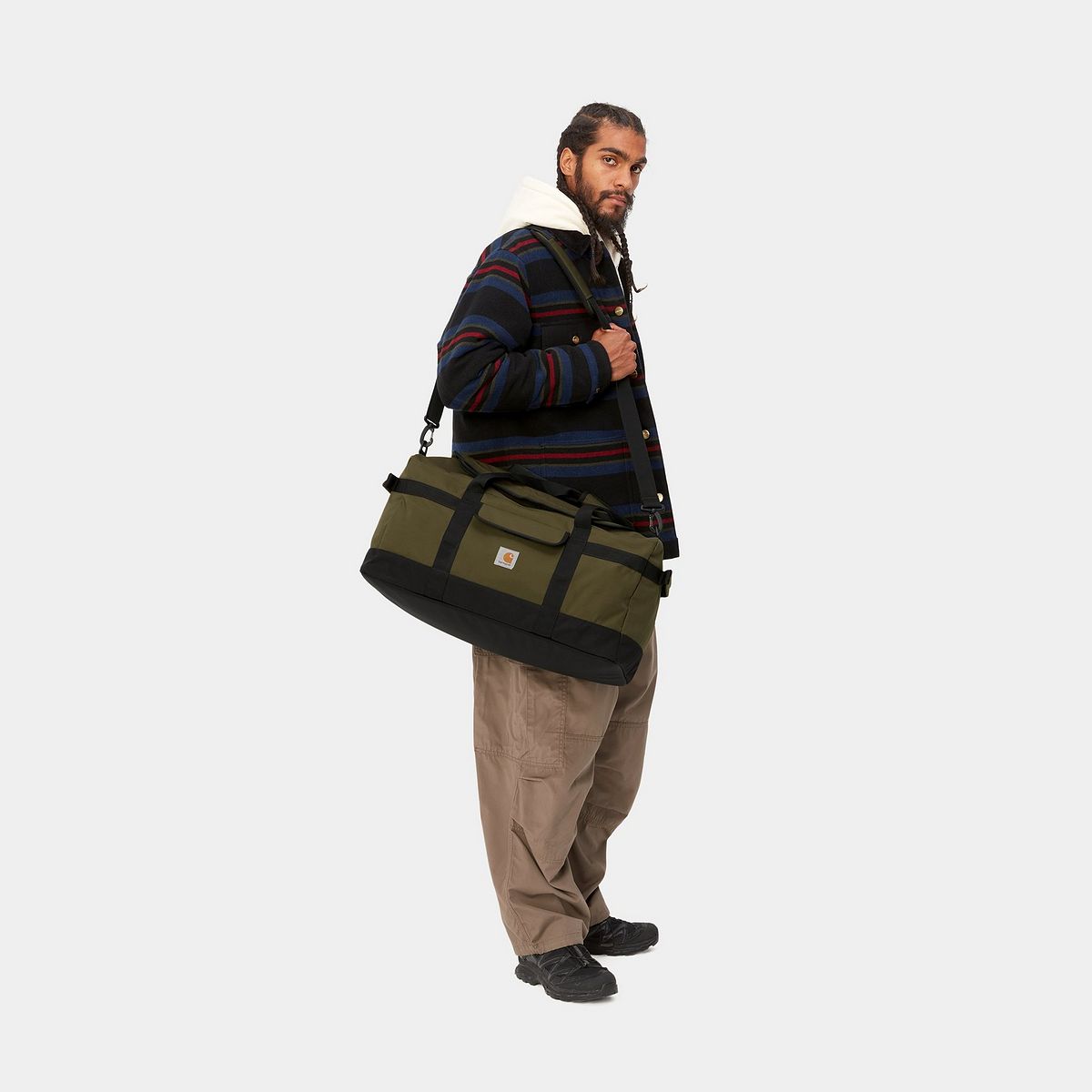 Nahrbtniki in torbe Carhartt WIP Jack Duffle Bag "Highland" Zelena | I031580_1NP_XX, 0