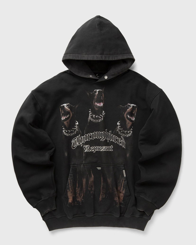 Pulover Represent Clo Represent THOROUGHBRED HOODIE Črna | MLM498-03
