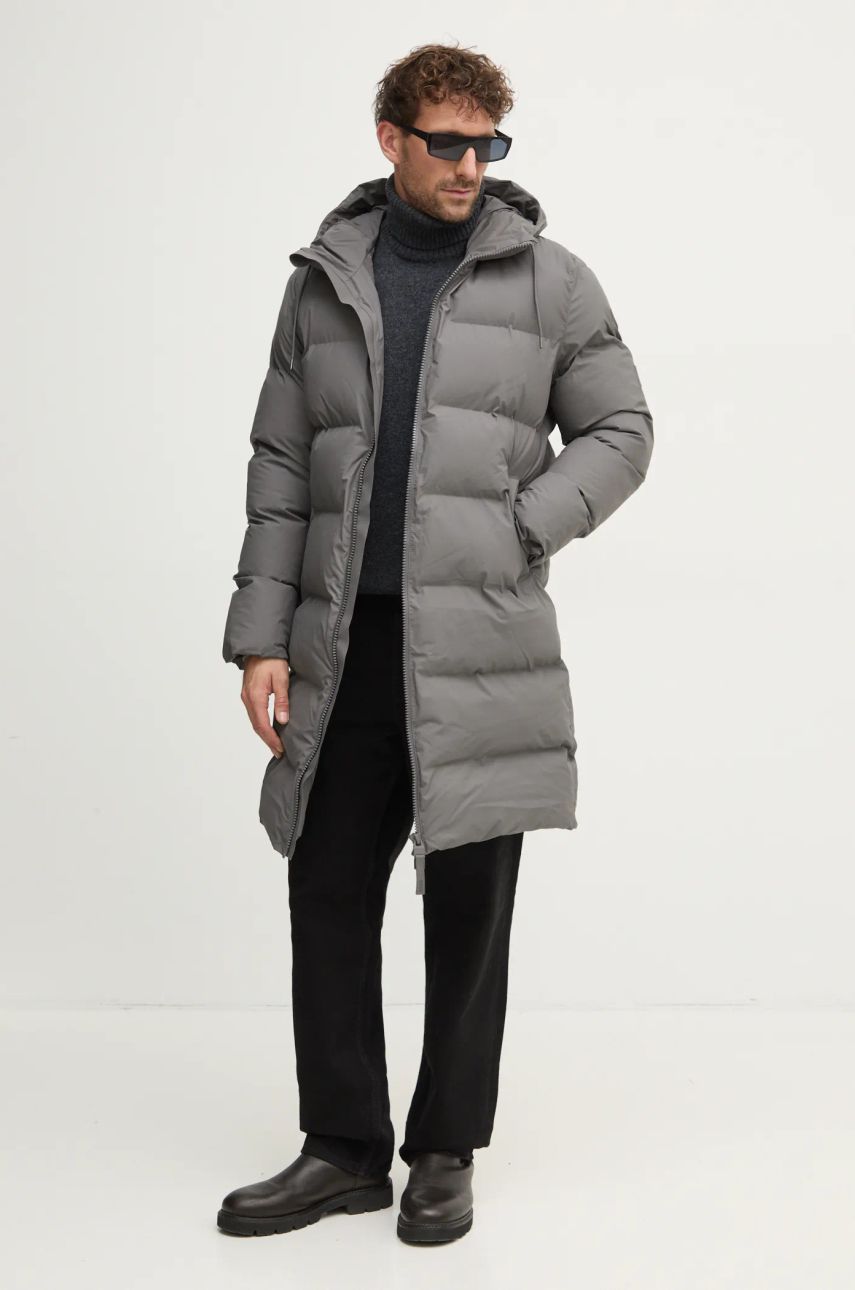 Puhovka Rains Long Puffer Down Jacket Siva | 15130.13, 1
