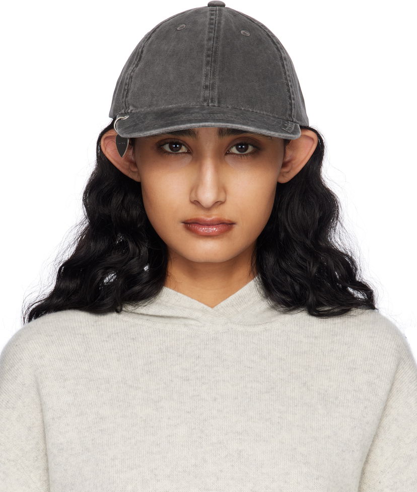 Kapa Acne Studios Acne Studios Twill Pendant Cap Siva | C40397-