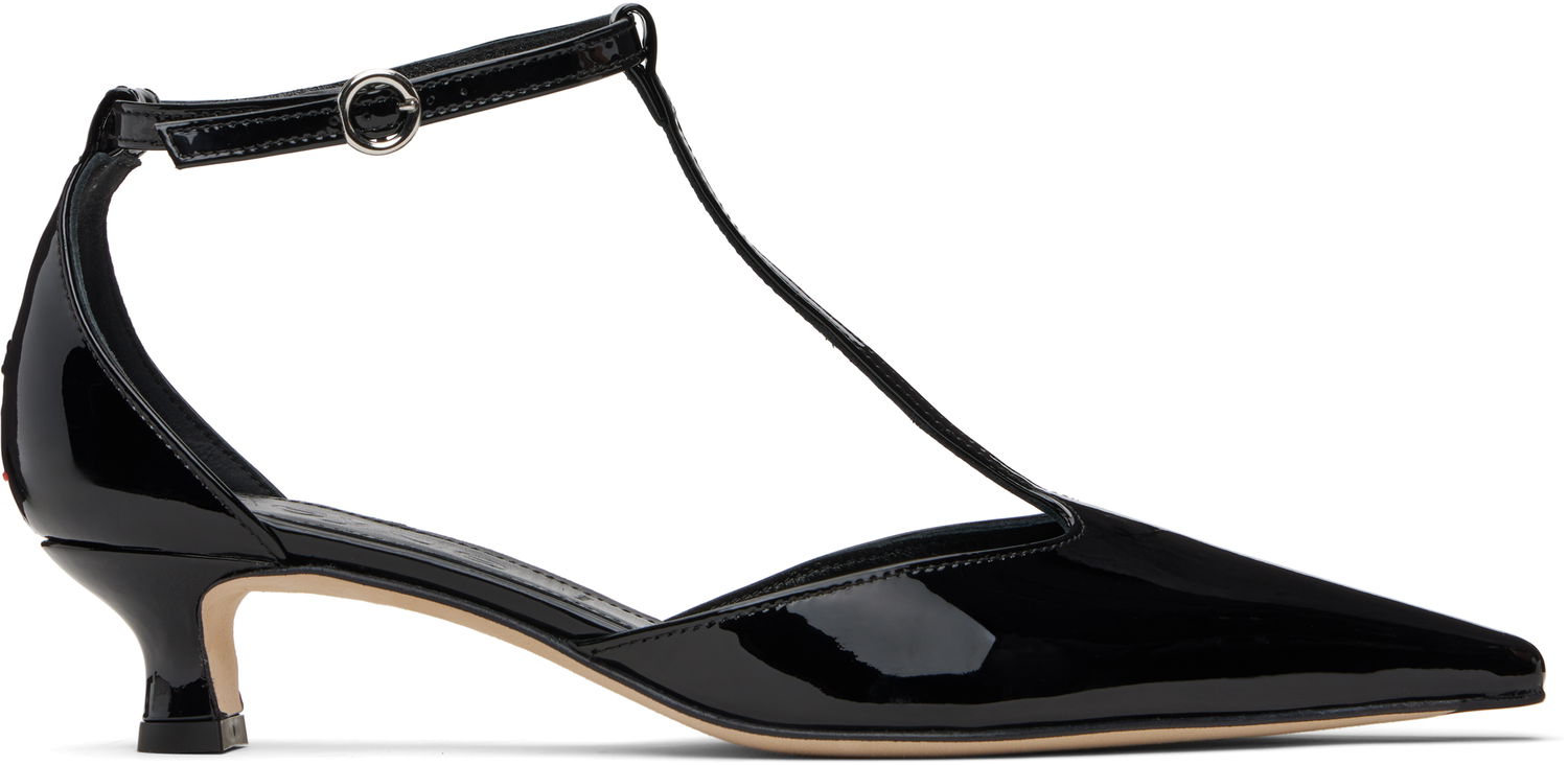 Modni dodatki Aeyde Aeyde Liz T-Bar Kitten Heels Črna | A11-PU0596005001-225, 0