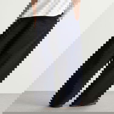 Hlače Studio Nicholson Studio Nicholson Pleated Wide-Leg Trousers, Size Large Mornarica | SORTESNM-1248-DKN, 3