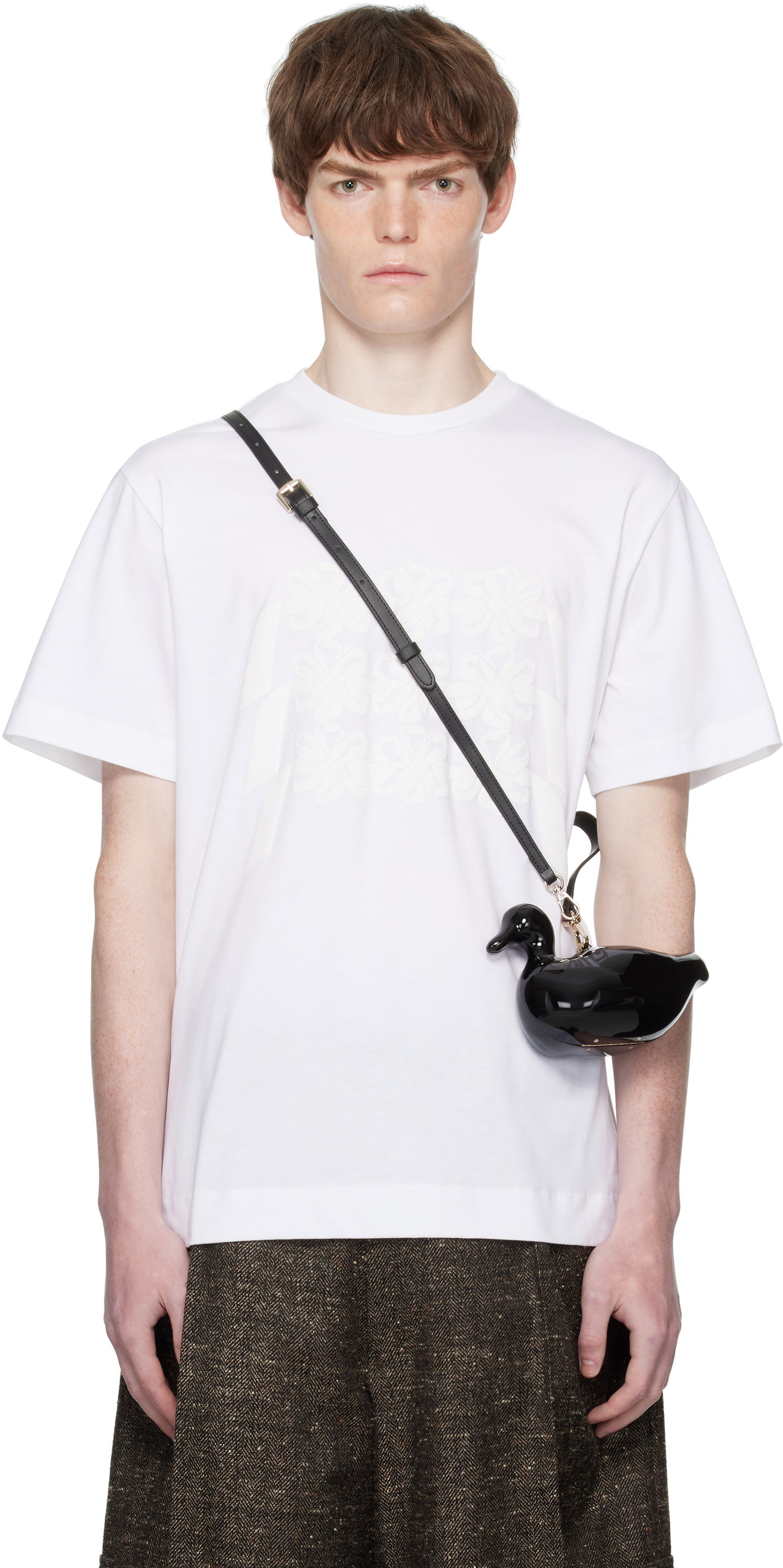 Majica Simone Rocha Simone Rocha Daisy Chain Print T-Shirt Bela | 5195P46-M 0569, 0