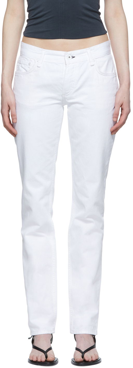 Kavbojke rag & bone Piper Straight-Leg Jeans Bela | WDD22P2904SPBW