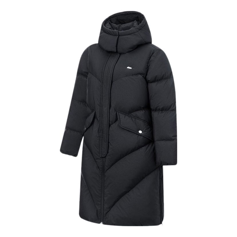 Puhovka Li-Ning Logo Long Down Jacket Črna | AYMT116-3