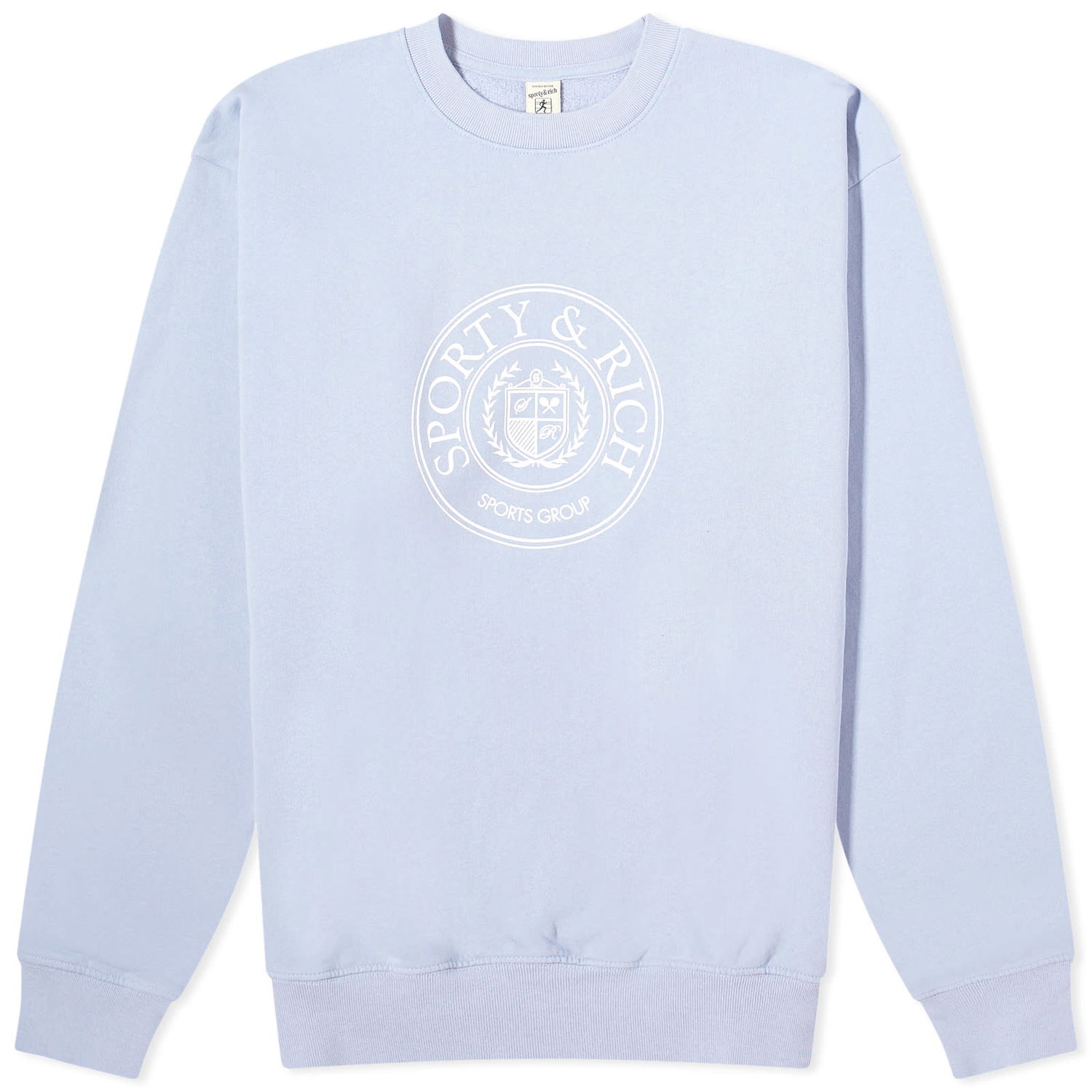 Pleteni pulover Sporty & Rich Conneticut Crest Crew Sweat Lila | CRAW2341PW, 0